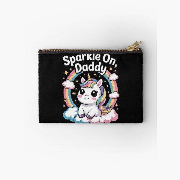 Item preview, Sparkle On, Daddy: Whimsical Unicorn and Rainbow Art designed and sold by love3617.