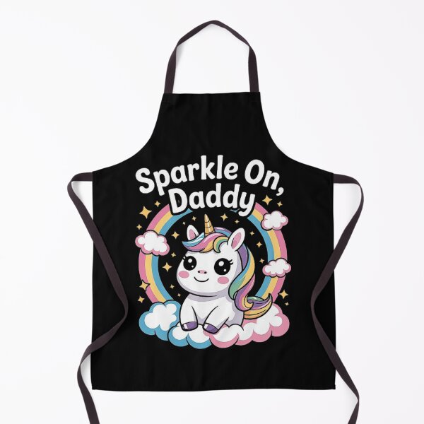 Item preview, Sparkle On, Daddy: Whimsical Unicorn and Rainbow Art designed and sold by love3617.