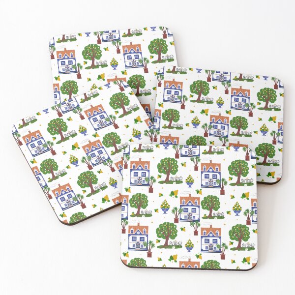 Item preview, Seamless Repeating Houses Pattern designed and sold by olenapetol.