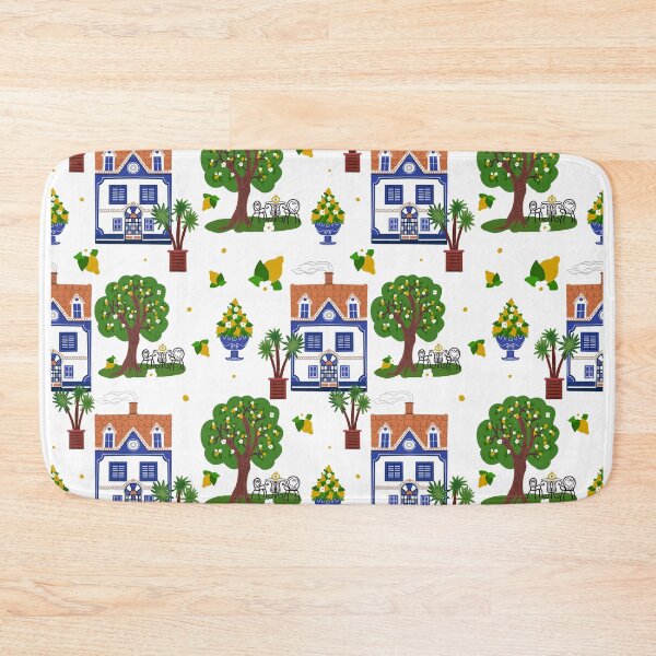 Item preview, Seamless Repeating Houses Pattern designed and sold by olenapetol.