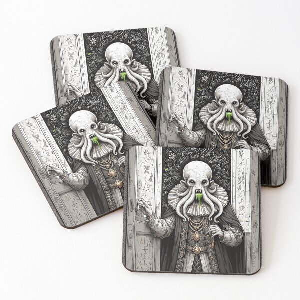 Item preview,  Grimling Lord of dread Eldritch Cthulhu of Darkmere staring at you with his eyes of the void designed and sold by Vintage Designs +.