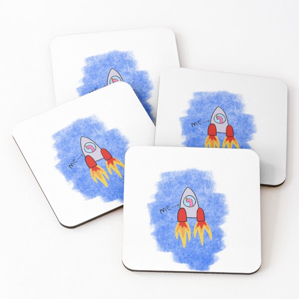 Item preview, Cute Worm Nostalgic Childhood Crayon Style Rocket designed and sold by MadeInManny.