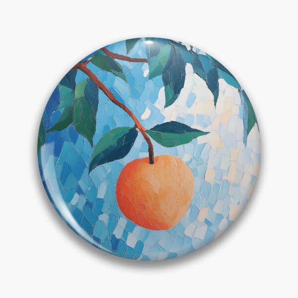 Item preview, Peach fruit | Post-impressionist painting style designed and sold by ComicsFactory.