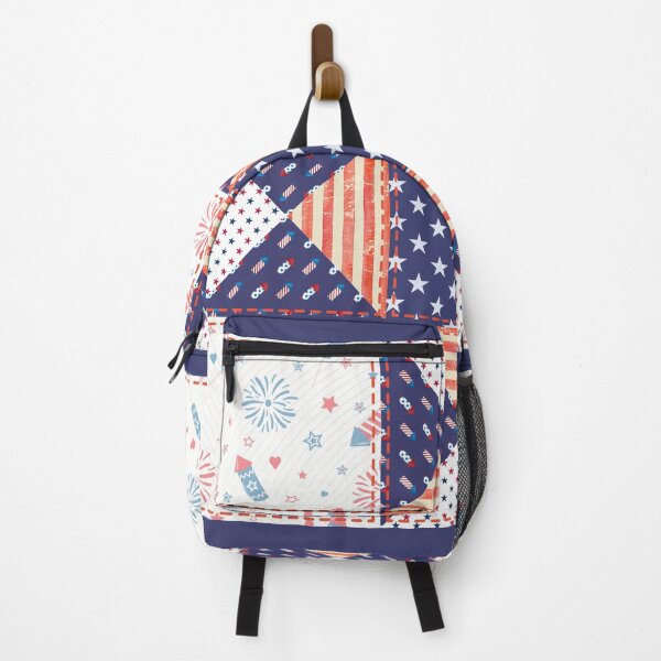 Item preview, 4th of July Ohio Star Quilt Block designed and sold by BHR Studio.