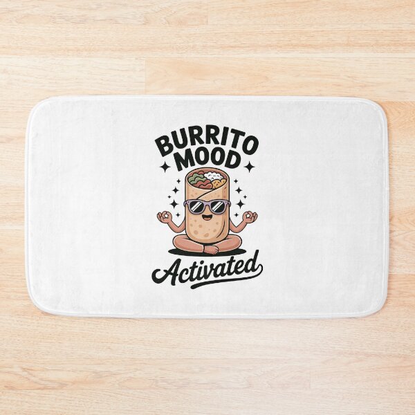 Item preview, Burrito Mode Activated – Funny Meditating Burrito Character Design designed and sold by ThatBBStore.