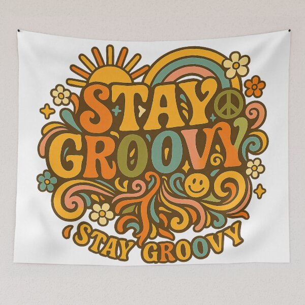Item preview, Stay Groovy Retro Typography – 70s Inspired Sunshine Design designed and sold by Rushurban.
