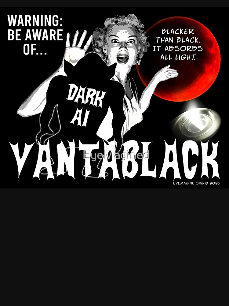Thumbnail 7 of 7, Classic T-Shirt, Vantablack AI designed and sold by EyeMagined.
