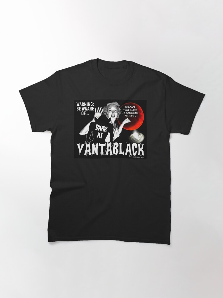 Thumbnail 3 of 7, Classic T-Shirt, Vantablack AI designed and sold by EyeMagined.