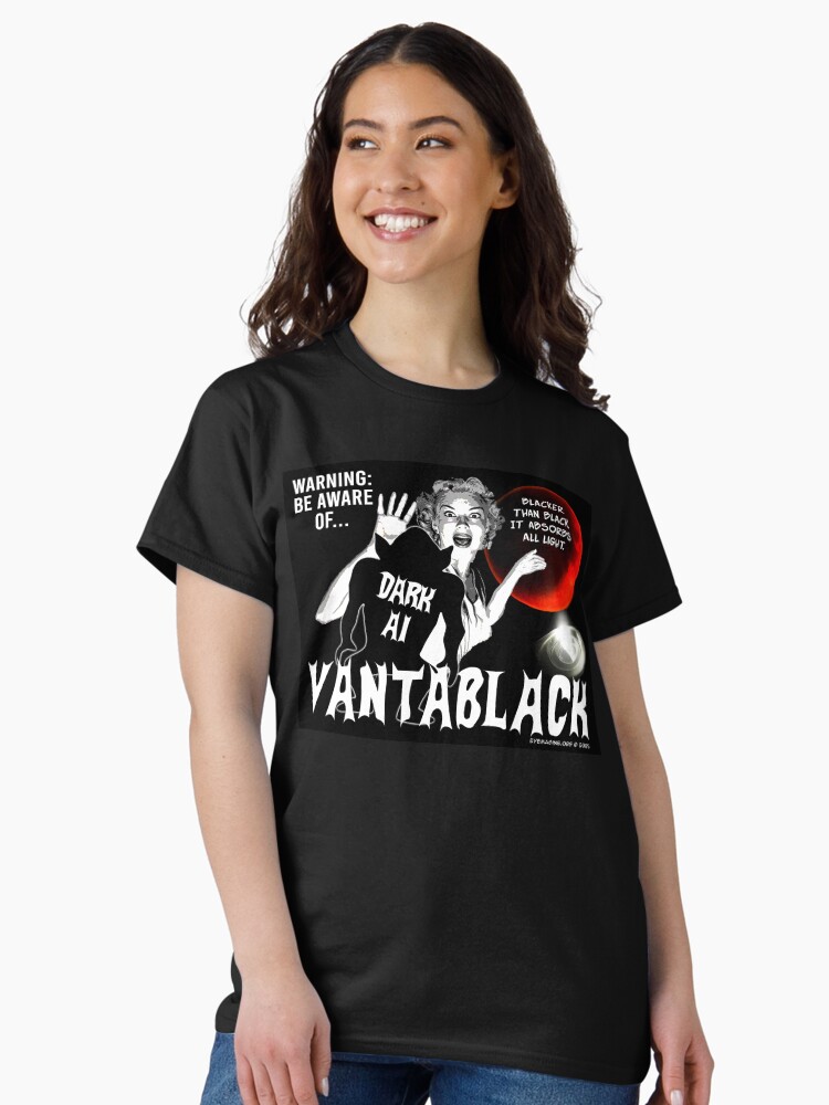Thumbnail 2 of 7, Classic T-Shirt, Vantablack AI designed and sold by EyeMagined.