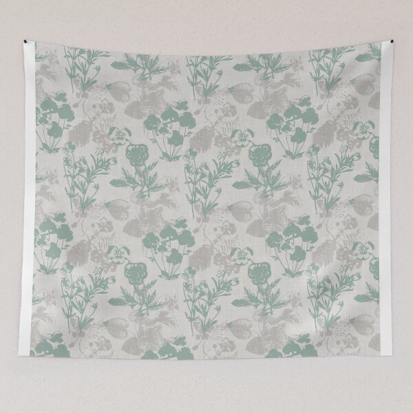 Item preview, Botanic floral green designed and sold by Alessandro Remo Mazzoni Remotextiles.