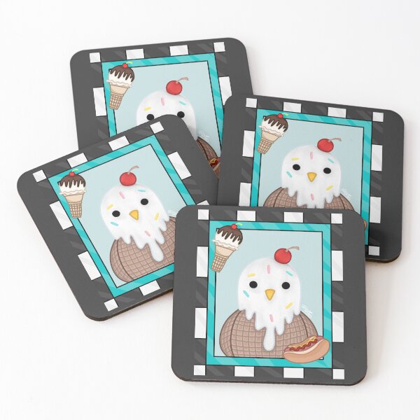 Item preview, Fabric Bird | Ice cream Bird 2025 designed and sold by digidoodles.