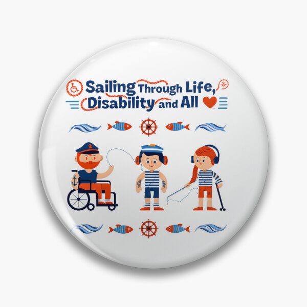Item preview, Sailing Through Life, Disability and All | Inclusive Nautical Empowerment Digital Art 2025 designed and sold by AnnDesignStudio.