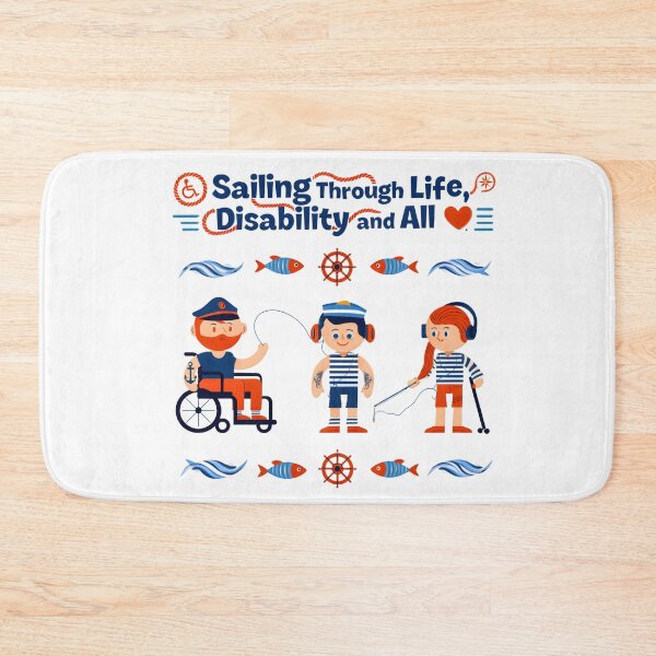 Item preview, Sailing Through Life, Disability and All | Inclusive Nautical Empowerment Digital Art 2025 designed and sold by AnnDesignStudio.