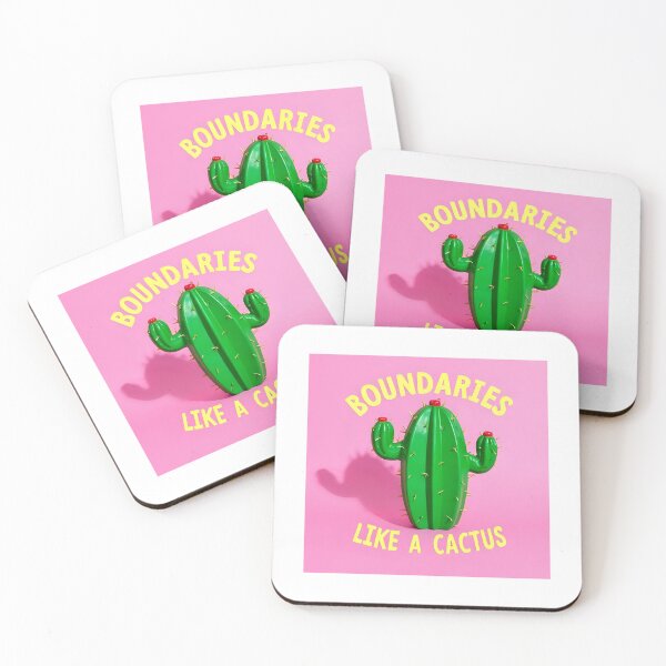 Item preview, Boundaries Like a Cactus – Funny Mental Health Graphic (Pink Version) designed and sold by T. E. Wilder.