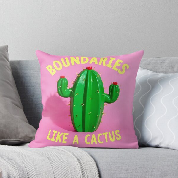 Item preview, Boundaries Like a Cactus – Funny Mental Health Graphic (Pink Version) designed and sold by T. E. Wilder.