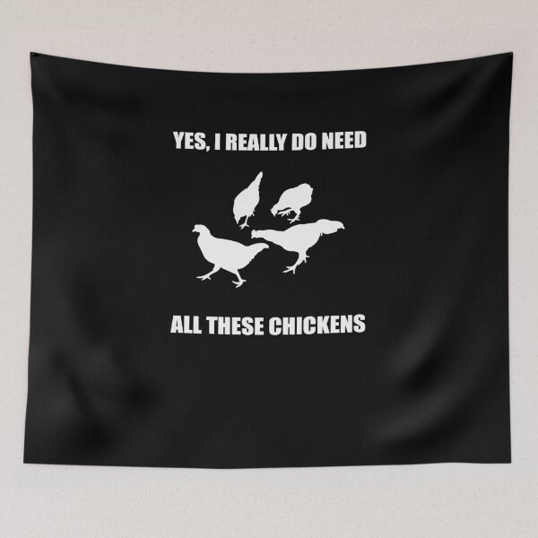Item preview, Yes I Really Do Need All These Chickens designed and sold by TeeTimeGuys.