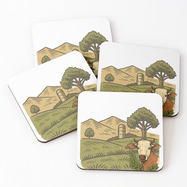 Item preview, Farm Cow & Pasture View – Rustic Country Series designed and sold by Western Wear Art.