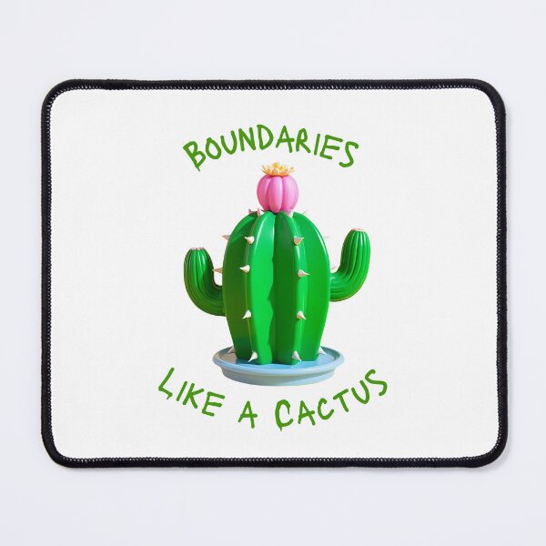 Item preview, Boundaries Like a Cactus – Funny Self-Care Graphic (Green Version) designed and sold by T. E. Wilder.