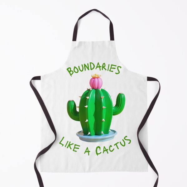 Item preview, Boundaries Like a Cactus – Funny Self-Care Graphic (Green Version) designed and sold by T. E. Wilder.