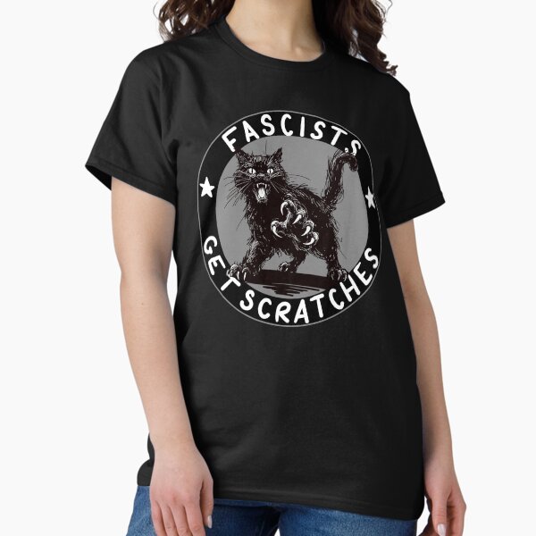 Artikel-Vorschau von Katzen gegen Faschisten Graue Version, designt und verkauft von KilkennyCat Art.