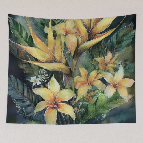 Item preview, Hawaiian Yellow Heliconia Forest designed and sold by J Marielle Designs.