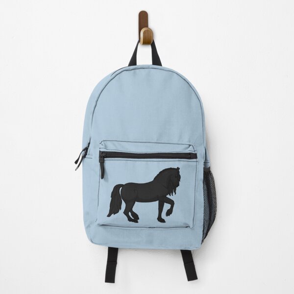 Item preview, Cartoon Friesian Horse - Piaffe Illustration designed and sold by Art By Drina.