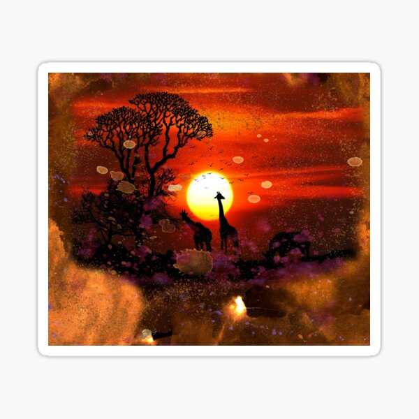 Giraffes Sticker
