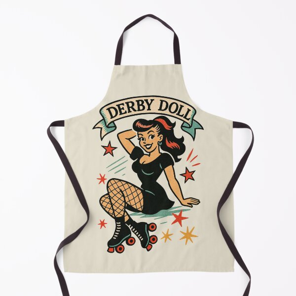 Item preview, Derby Doll – Retro Pin-Up Roller Skater Girl Design designed and sold by Victor Shadehorn.