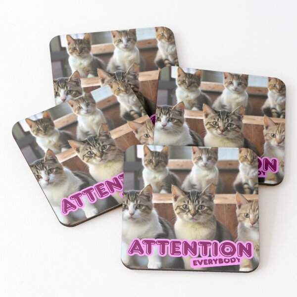 Item preview, Attention Everybody – Cat Squad Announcement designed and sold by Artitude Studio.