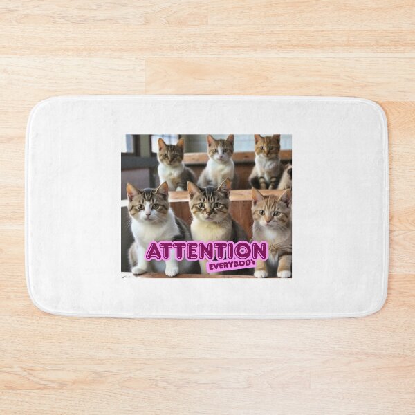 Item preview, Attention Everybody – Cat Squad Announcement designed and sold by Artitude Studio.