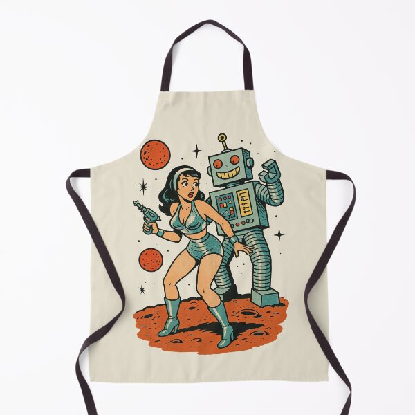 Item preview, Mars Needs Women – Retro Sci-Fi Space Invasion Pin-Up Design designed and sold by Victor Shadehorn.