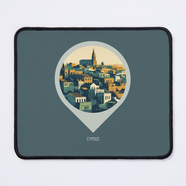 Item preview, Cyprus City in 80s Comic Style – Vibrant Retro Design for Apparel, Accessories & Gifts | AI Art for City Lovers & Travelers designed and sold by knalpot-design.