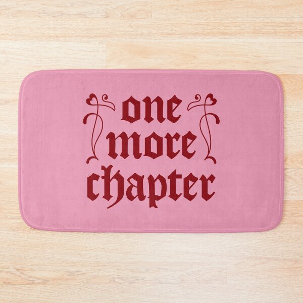 Item preview, One More Chapter - Book Lover Sticker in Romantic Gothic Blackletter (Red & Pink) designed and sold by CranberrySodaCo.