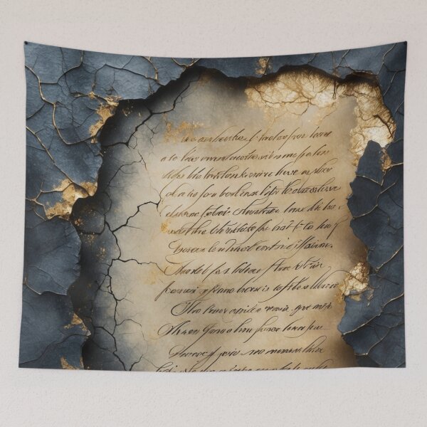 Item preview, Antique Manuscript – Vintage Calligraphy Art designed and sold by sneidere9dace.
