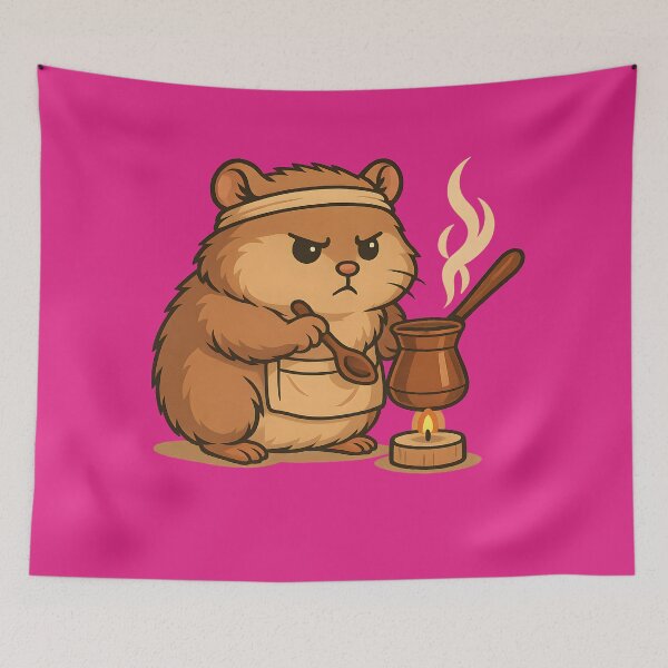 Item preview, Hamster Coffee Brewing Ritual designed and sold by MysticArtisan.