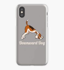 Funny Yoga Pose Downward Dog Meditation Yoga Humor iPhone Case