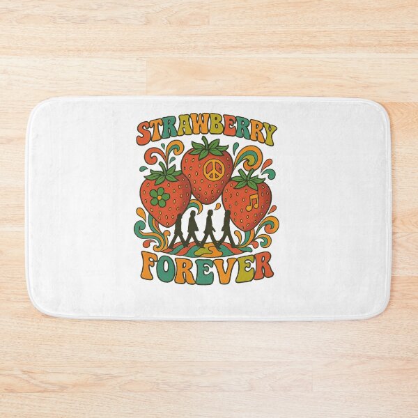 Item preview, Strawberry Forever – Retro Beatles-Inspired Psychedelic Design designed and sold by bazstees54.