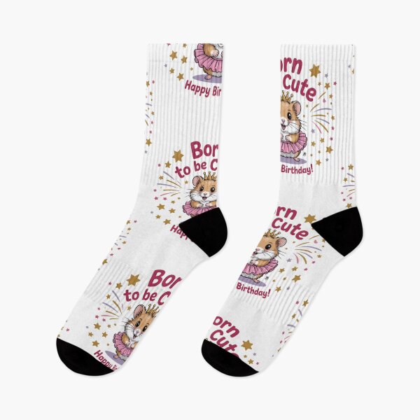 Item preview, Born to Be Cute Hamster Birthday Girl | Kawaii Animal Party Design designed and sold by Nzgiftsandmore.