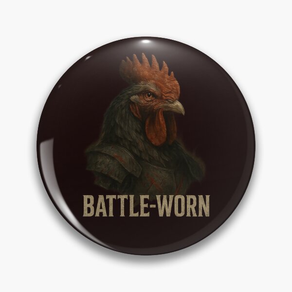 Item preview, Battle-Worn Rooster – Warrior Spirit designed and sold by MaPerle.