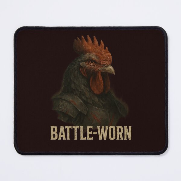 Item preview, Battle-Worn Rooster – Warrior Spirit designed and sold by MaPerle.