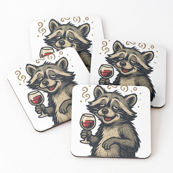 Item preview, Tipsy Raccoon designed and sold by MiracleDesignsTR.