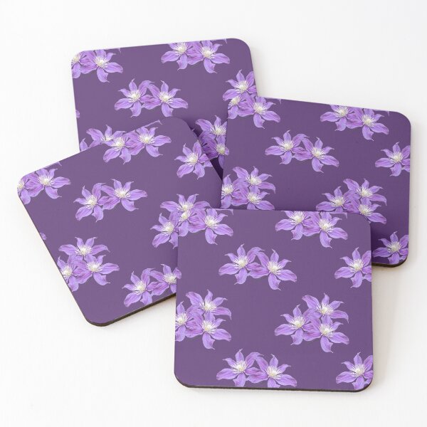 Item preview, Clematis Cutie Dark Pattern designed and sold by Technicolor Coats.