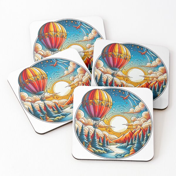 Item preview, Dreamscape Journey in a Hot Air Balloon designed and sold by Dopamine Glitch.