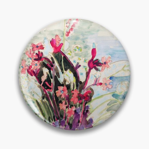 Item preview, Hot Pink &  Purple Floral Vase of Flowers (1929) by Ernst Ludwig Kirchner designed and sold by PureVintageLove.