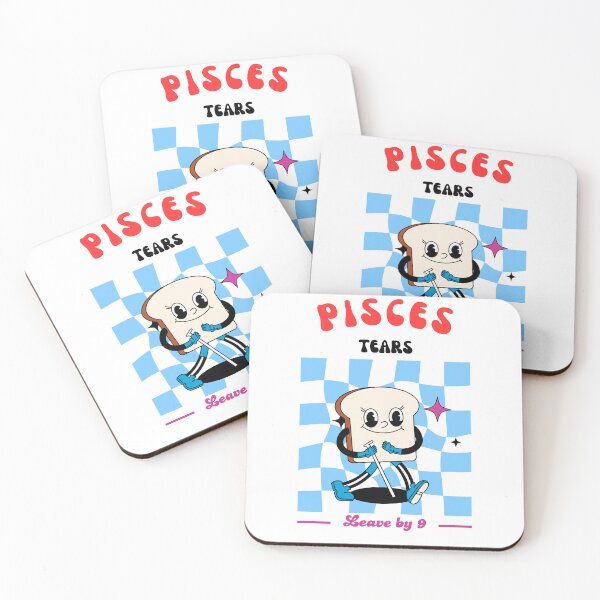 Item preview, Retro Pisces Tears Bread Groovy Zodiac Art designed and sold by Elizabeths Epothecary.