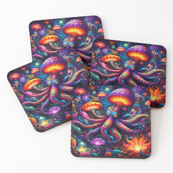 Item preview, Octopus in LaLa Land with Barney the owl designed and sold by rainsdesigns.