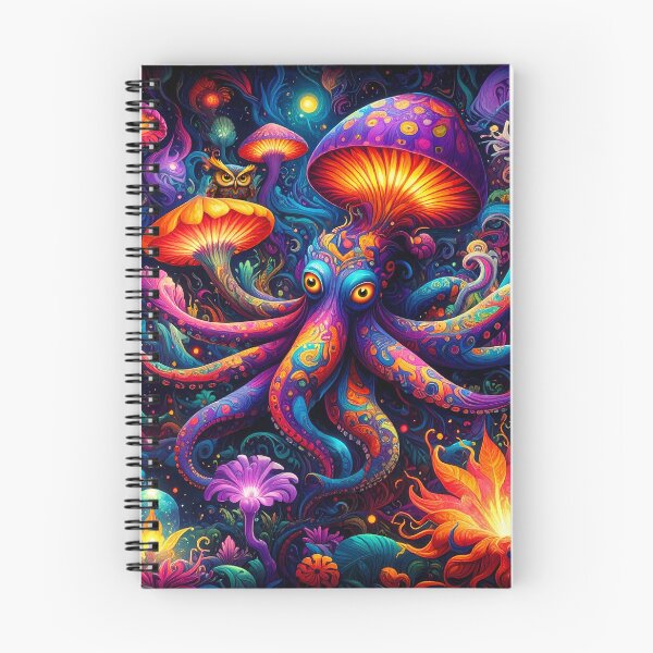 Item preview, Octopus in LaLa Land with Barney the owl designed and sold by rainsdesigns.