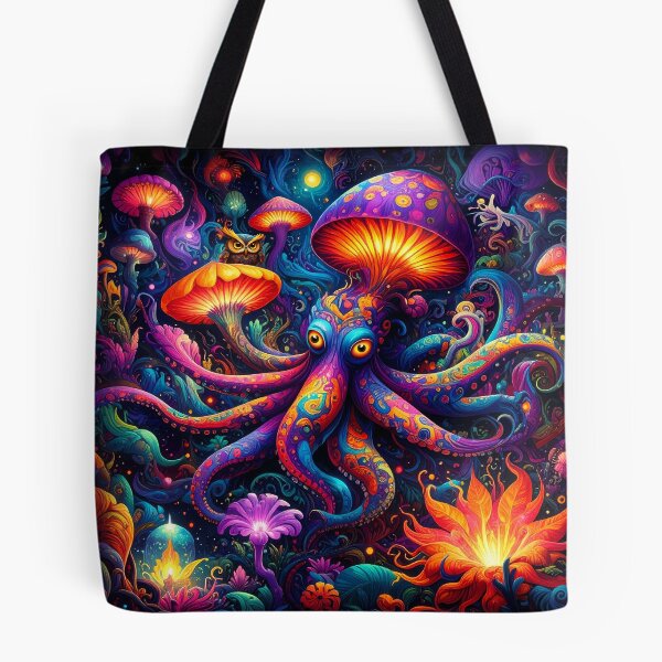 Item preview, Octopus in LaLa Land with Barney the owl designed and sold by rainsdesigns.