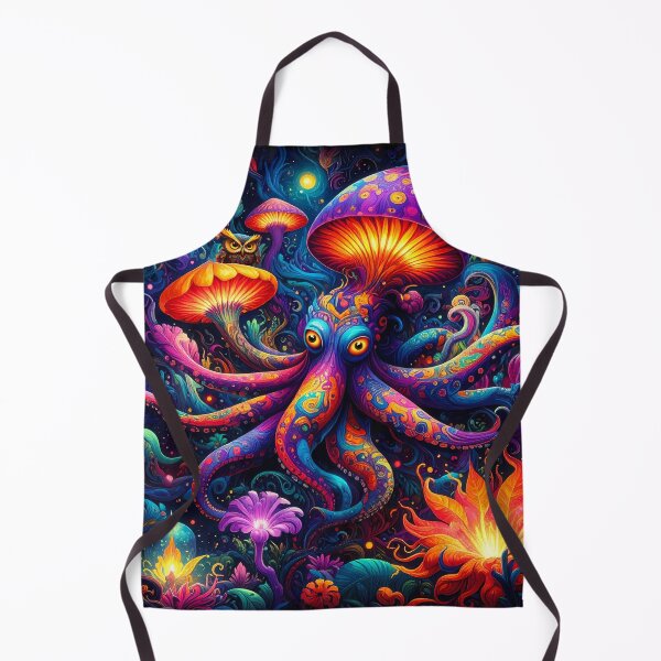 Item preview, Octopus in LaLa Land with Barney the owl designed and sold by rainsdesigns.