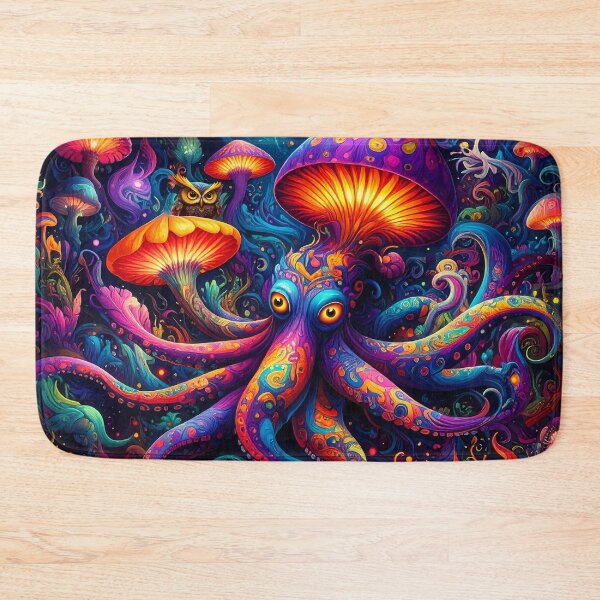 Item preview, Octopus in LaLa Land with Barney the owl designed and sold by rainsdesigns.
